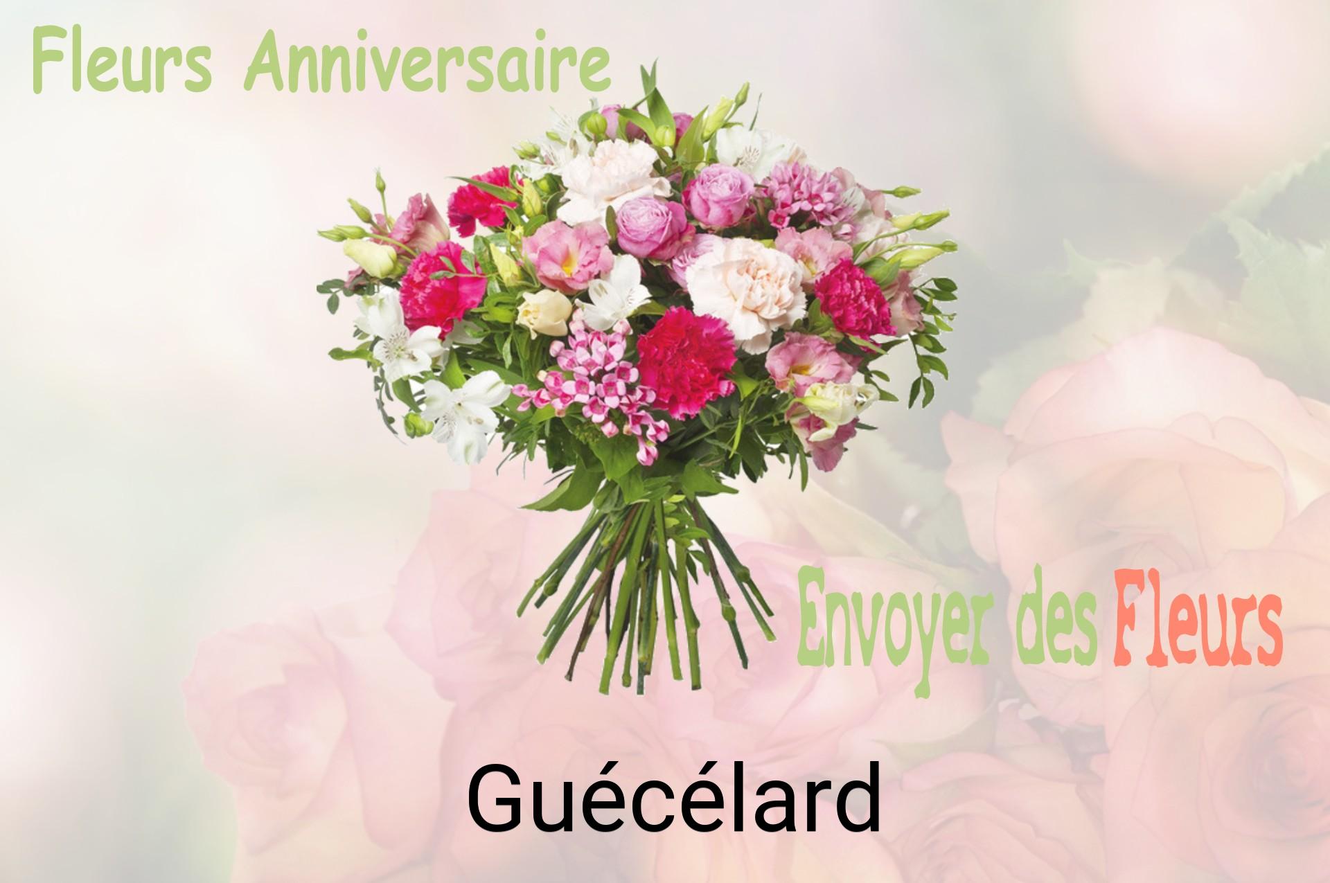 Bouquet de fleurs d’anniversaire livré à Guécélard